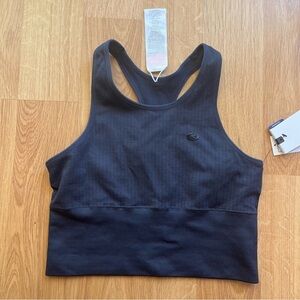 RIP CURL High neck bra vapor cool navy sports crop top tank SMALL
